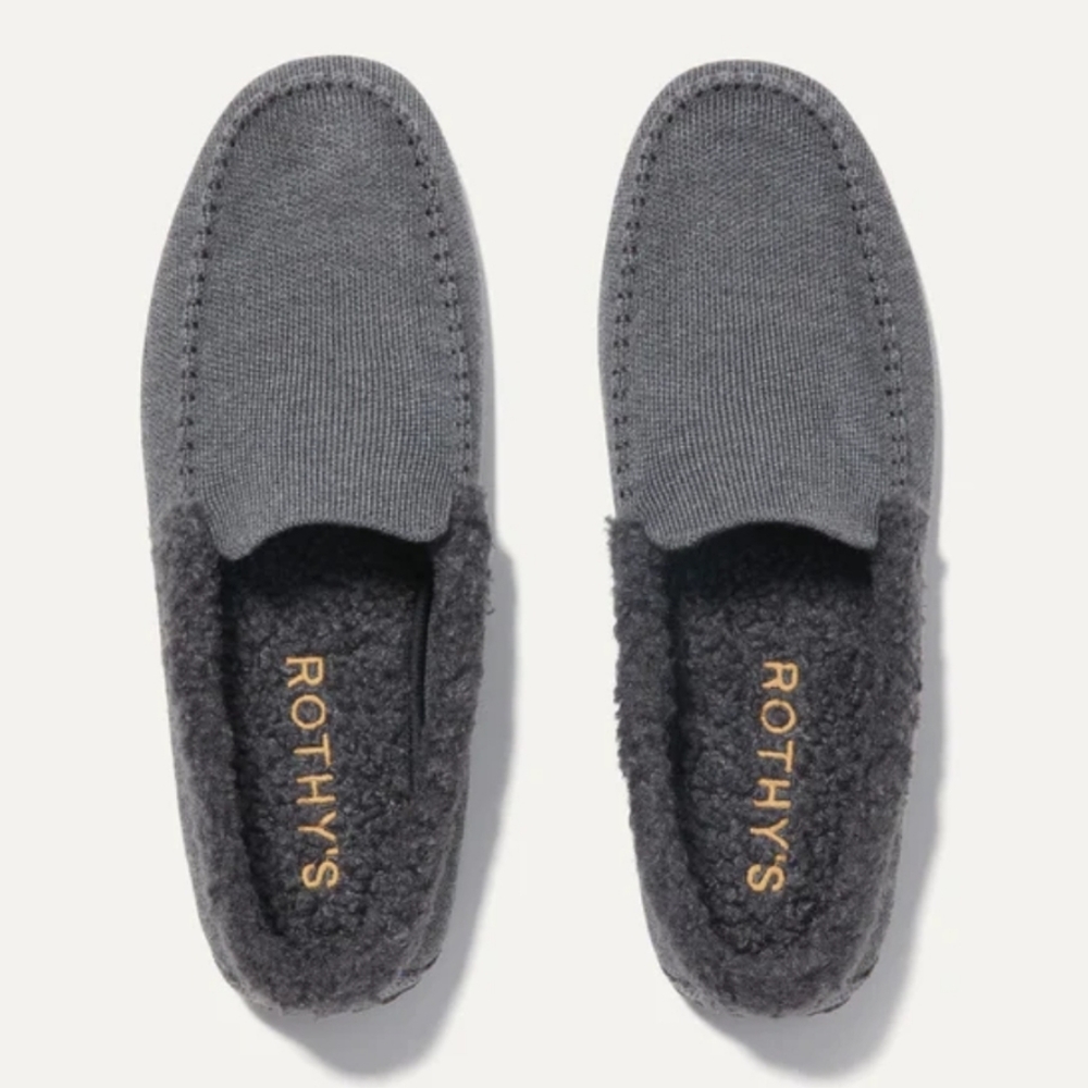 *NEW* Rothy's Men's "The Slipper", Mountain Grey, Size: 10